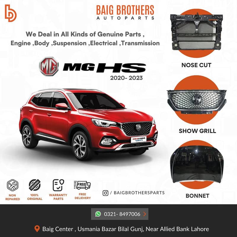 City Kia Sportage Picanto Mg Hs Haval H6 Headlight Bonnet ShowGrill Ac 10