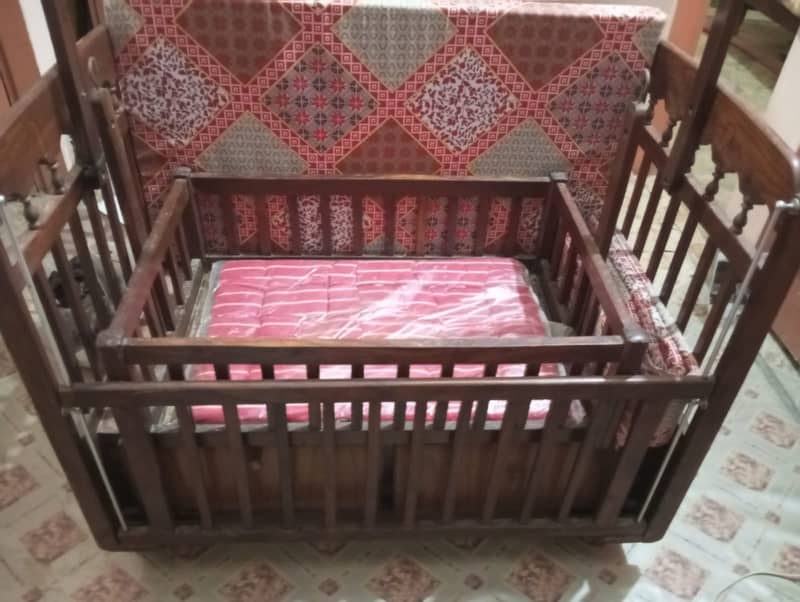 Wooden Baby Cot 2