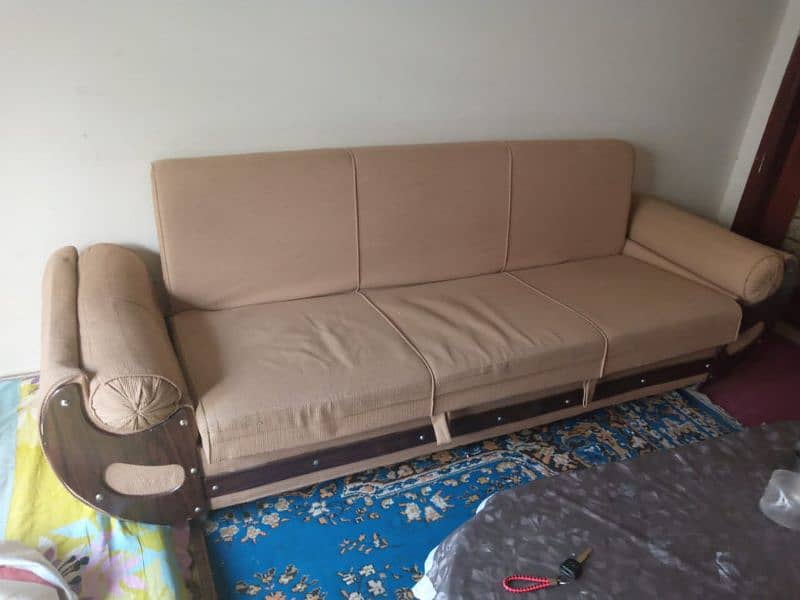 sofa cum bed and two seater sofa for sale 1