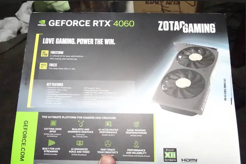 NEW! Zotac RTX 4060 twin edge 8gb 03144324073 2