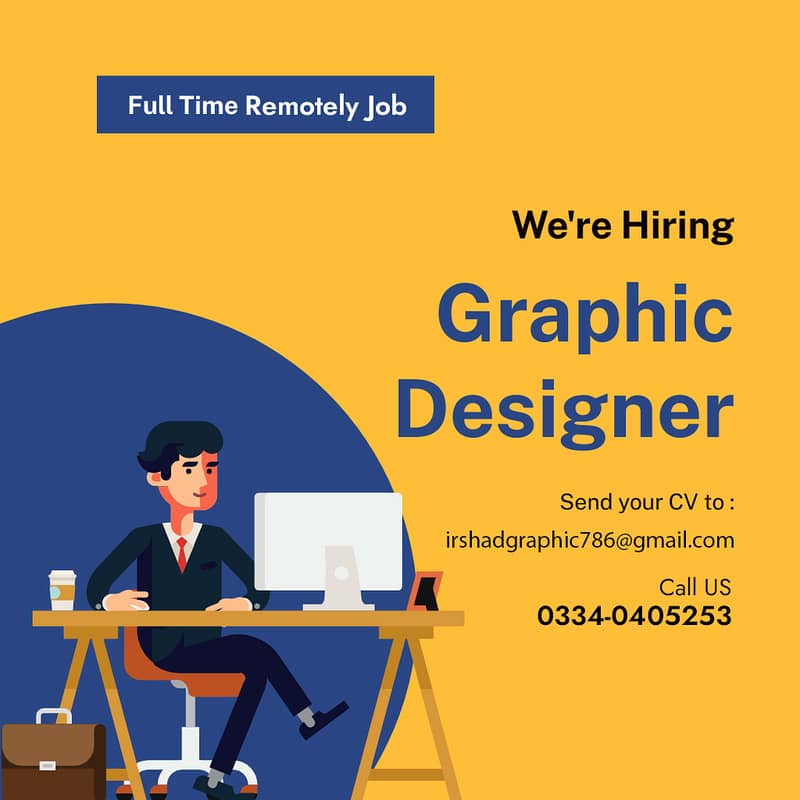 Required Graphic Designer for full time Job 0