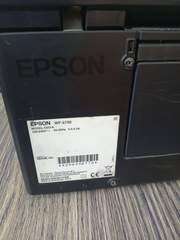 colour print EPSOF wifi 2750 MODEL C531A ALL IN ONE 2