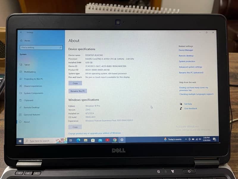 dell latitude core i5 4th generation 2