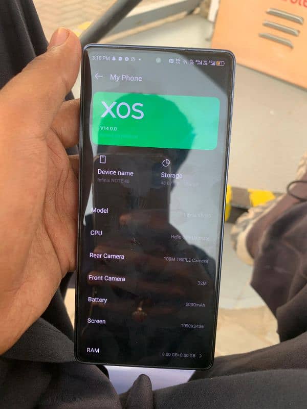 Infinix note 40 8+8gb ram 256gb rom 1