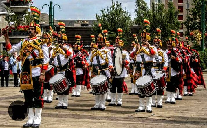 Fauji Band Baja/Dhol for mendi & barat event/Pipe band baja services 2