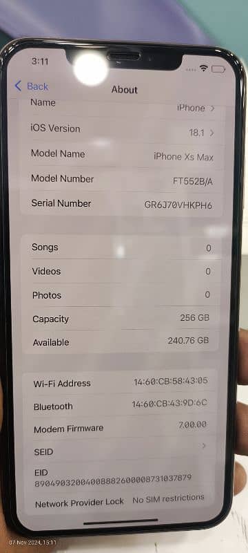 IPHONE XSMAX 256 PTA APPROVED GOLD 4