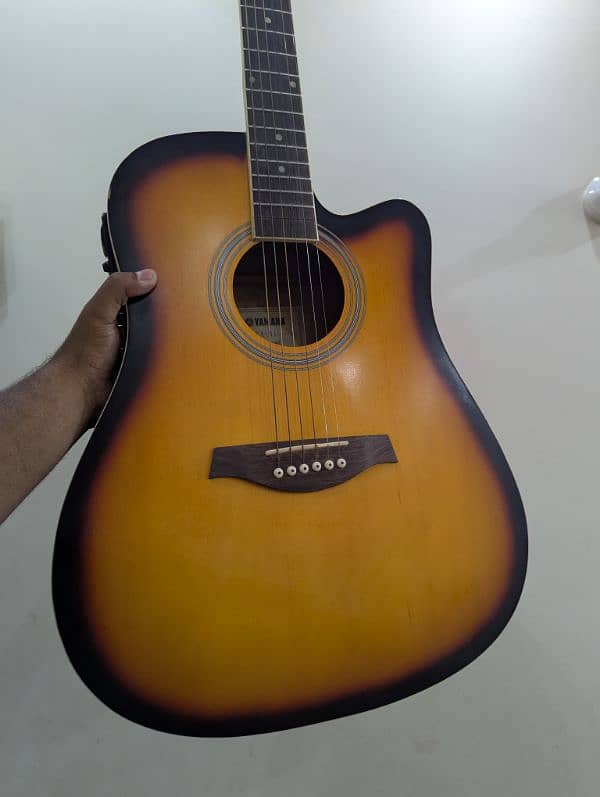 Yamaha Jumbo Semi Acoustic guitar for sell 8