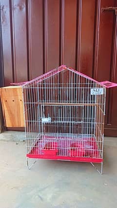 Birds , Love birds cage with breeding box and seeds pots