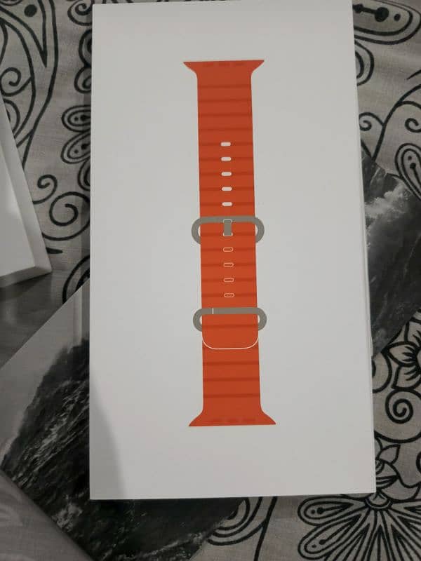 apple watch ultra 2 49mm titanium orange ocean band. box seal packed 0