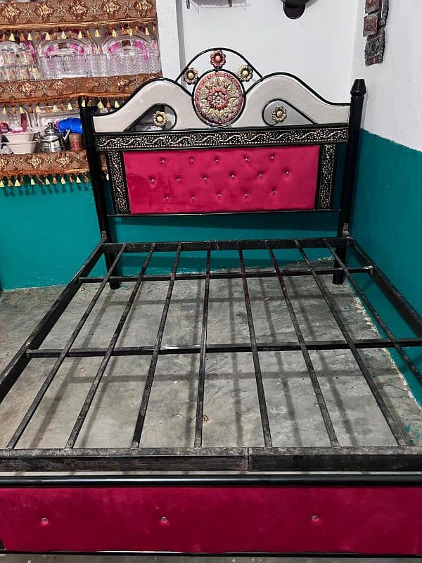 king size bed/double bed/iron bed/bed set 3