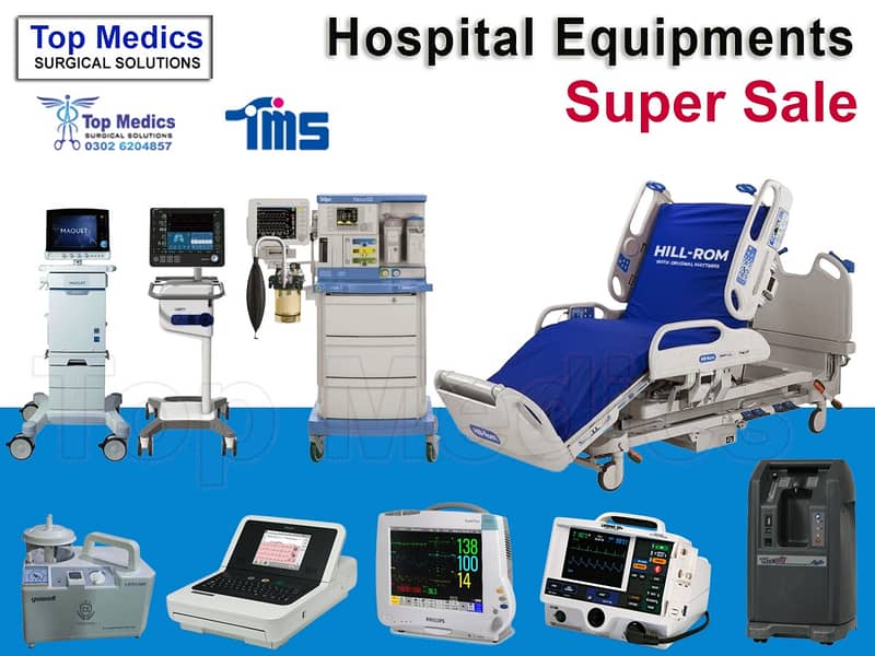 Ventilator , Oxygen concentrator ,Patient monitor mindray, OT Lights 5