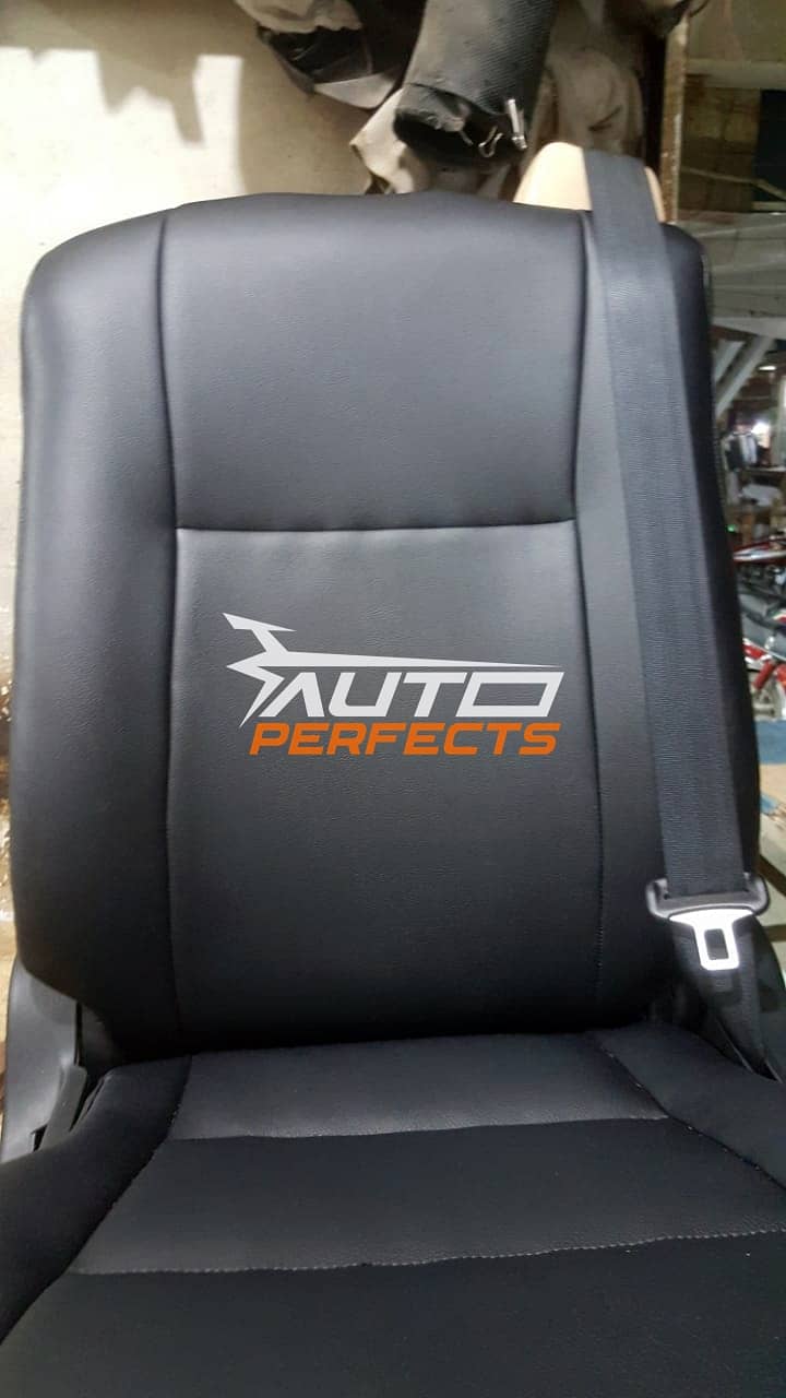 Toyota Land Cruiser Prado Customized Japanese Leather Seat Covers. 10