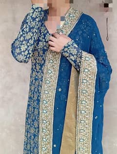 Banarsi Shirt + Chiffon dupata + embroidery work