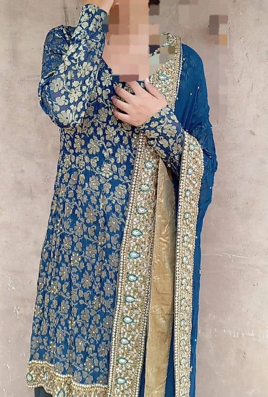 Banarsi Shirt + Chiffon dupata + embroidery work 1