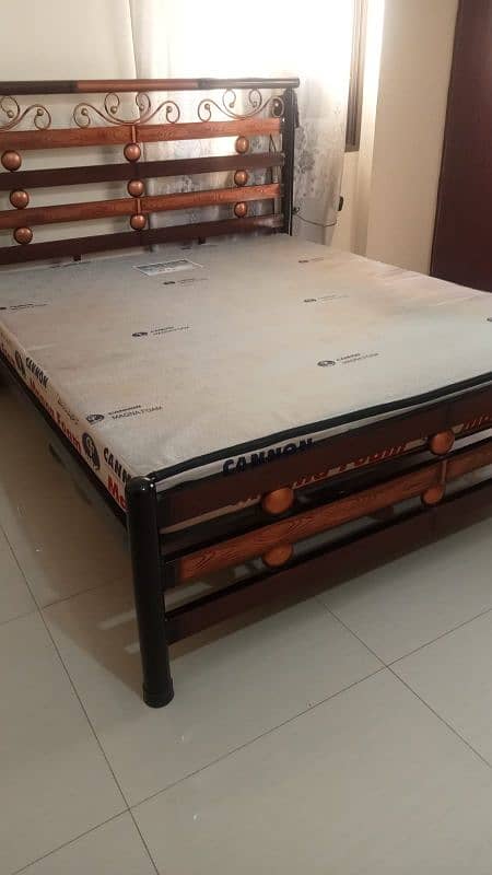 IRON BED WITH MATTRESS 1