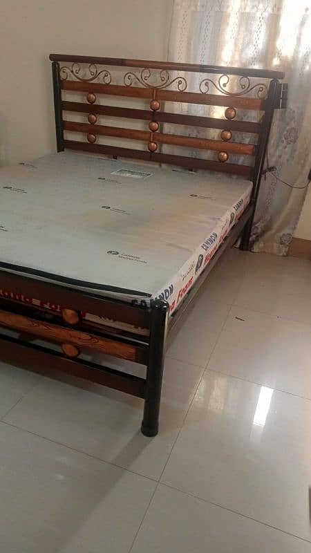 IRON BED WITH MATTRESS 2