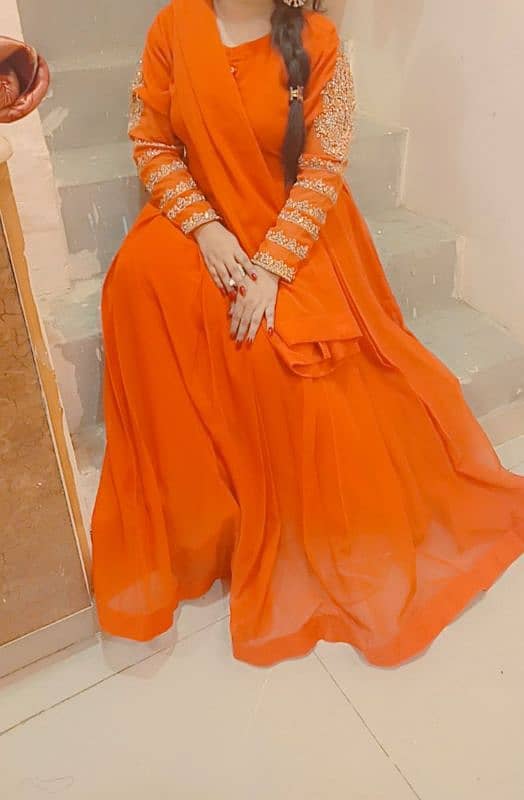 long frok and saree 1