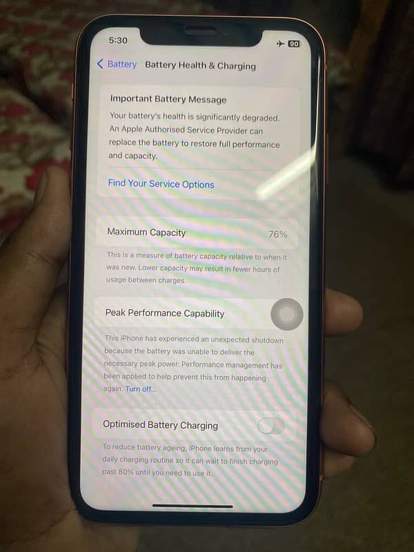 iPhone XR factory unlock 128GB water back 10%95 5