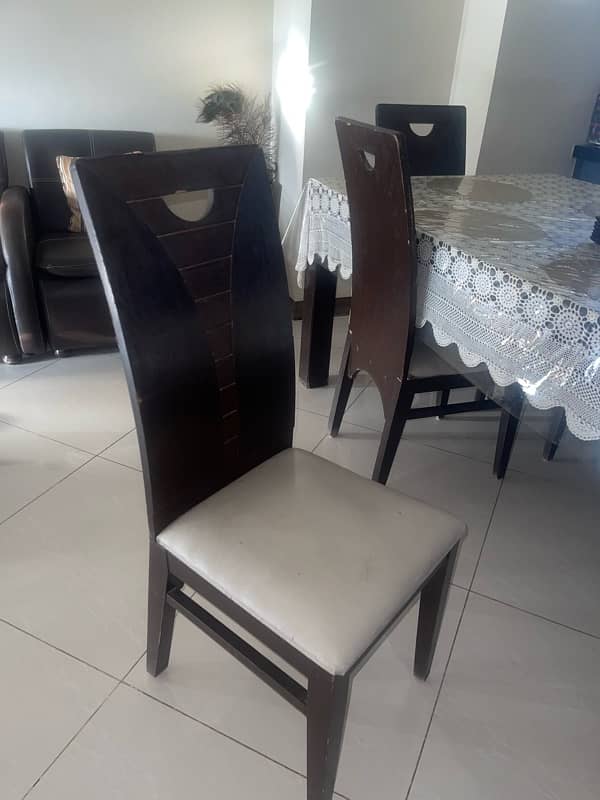 DINING TABLE WITH SIX CHAIRS FOR SELL 3