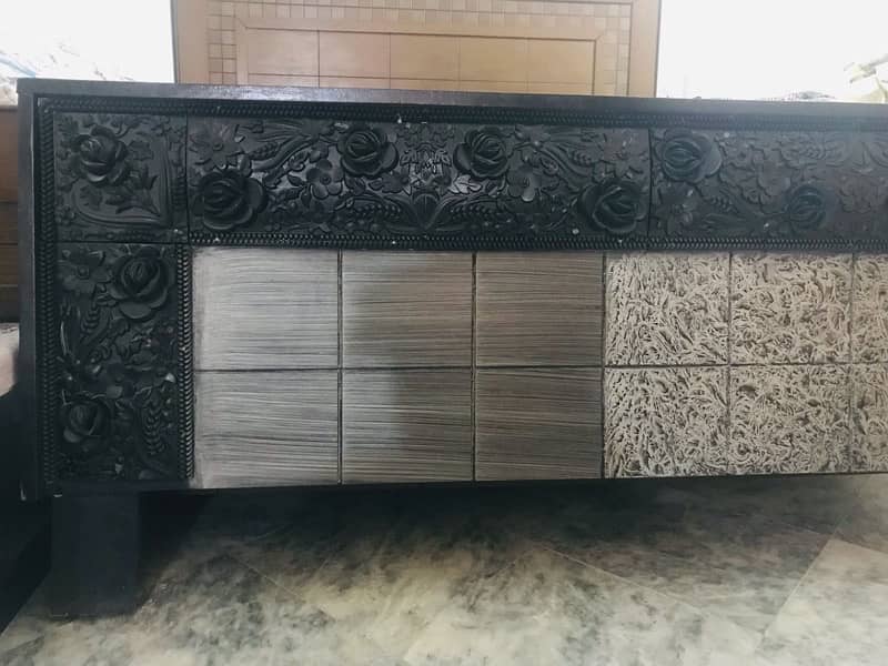 Black grey letest model Bed 1