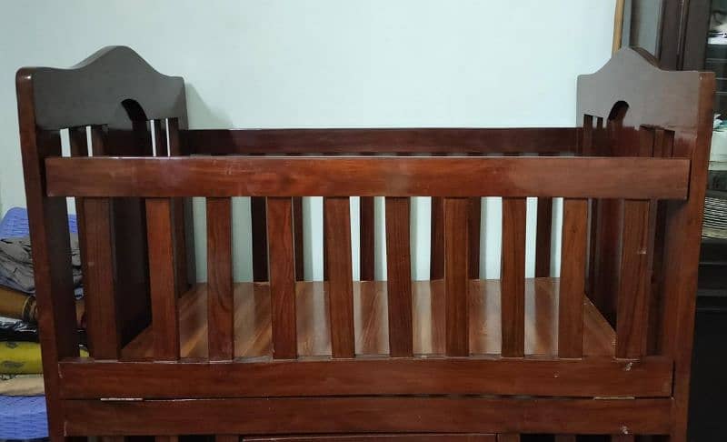 wooden baby bed 0