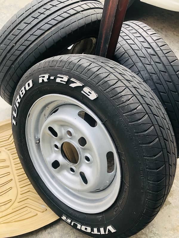 TURBO R-279 car rims tyre 155/70/12 urgent sale 3