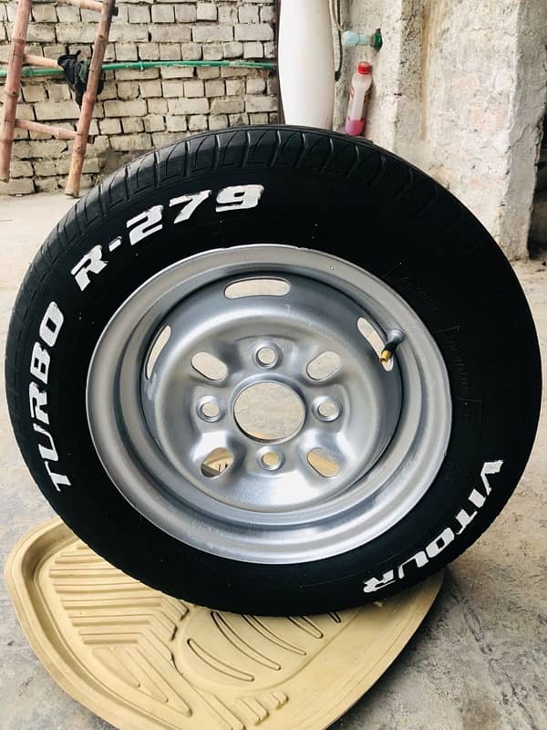 TURBO R-279 car rims tyre 155/70/12 urgent sale 7