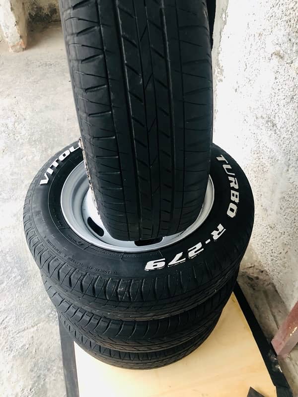 TURBO R-279 car rims tyre 155/70/12 urgent sale 9