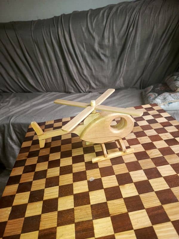 Wooden Helicopter 0