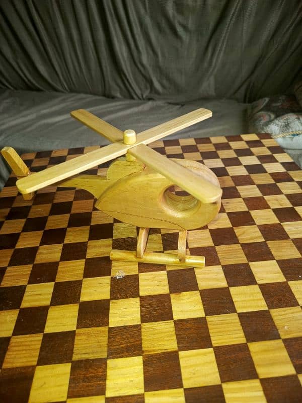 Wooden Helicopter 1