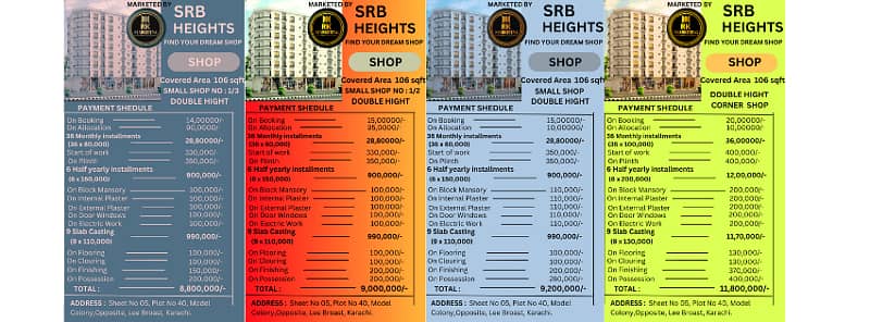 Small Shop Double Height Corner on "Booking" SRB Heights 1