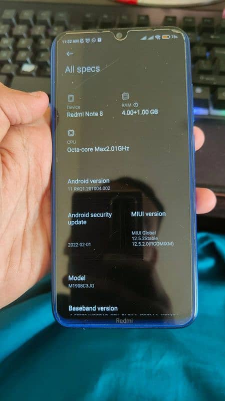 Xiaomi Redmi Note 8 in Neptune Blue color 1