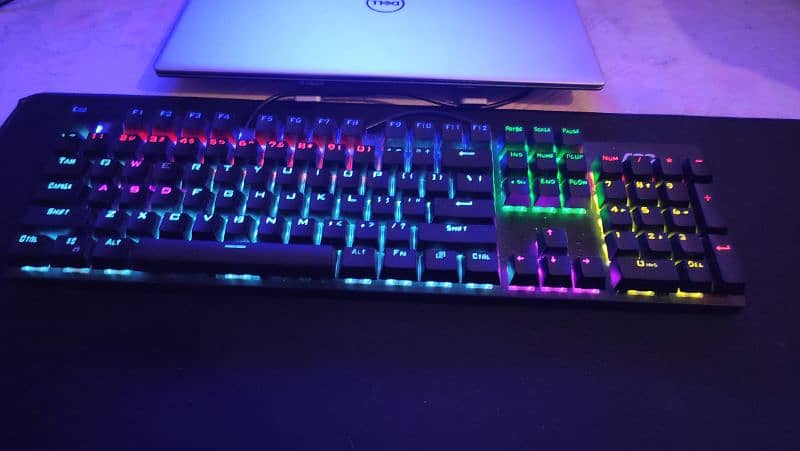 AOC GK410 Like New RGB Mechanical Keyboard With Box Blue Switches 3