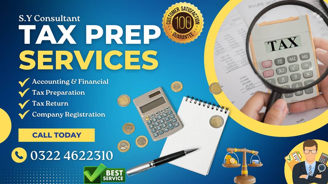 Company Registration | Tax Filer, FBR | Income Tax Return | Sales Tax 0