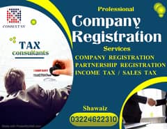 Company Registration | Tax Filer, FBR | Income Tax Return | Sales Tax