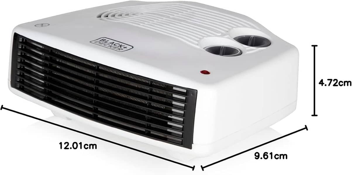 Black & Decker Fan Heater with Climate Control, White 2