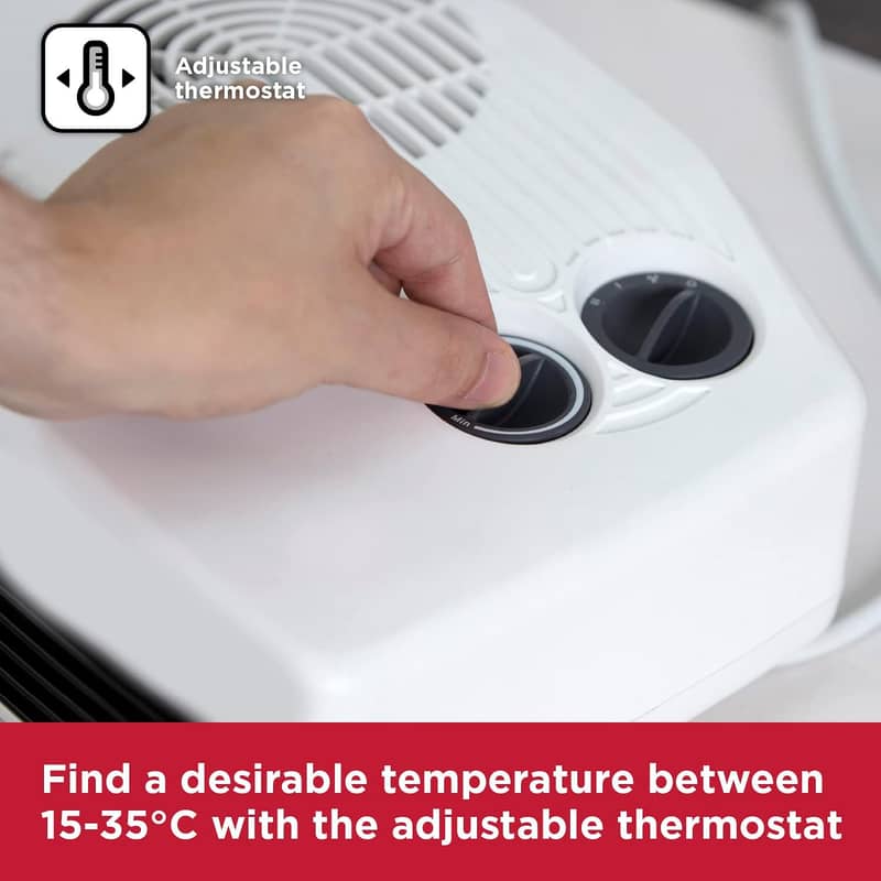 Black & Decker Fan Heater with Climate Control, White 3