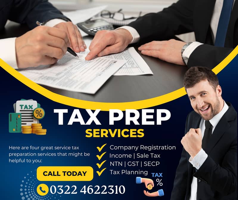 Tax Filer, FBR, Company Registration, Income Tax Return, Sales Tax, 0