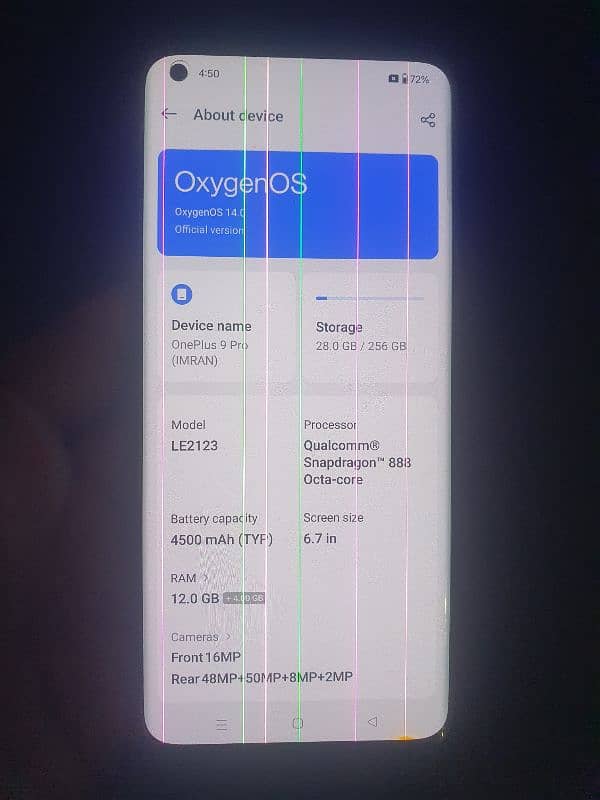 Oneplus 9 Pro 12GB 256GB 8