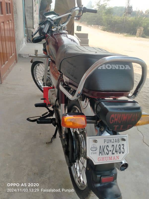 Honda 70 cd 2021 modal baik is nambr par call karin 03017196086 5