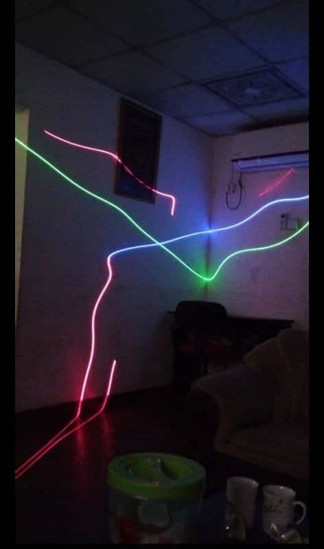 RGB Home Decor Laser Dual Beam party DJ Disco Stage wall Light Effect 0