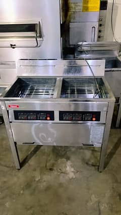 imported deep fryer rennai double tank 4 basket new model Korea import