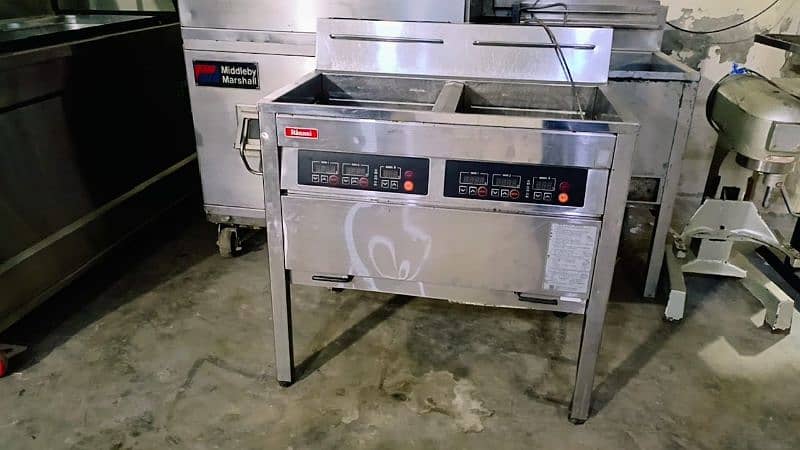 imported deep fryer rennai double tank 4 basket new model Korea import 1