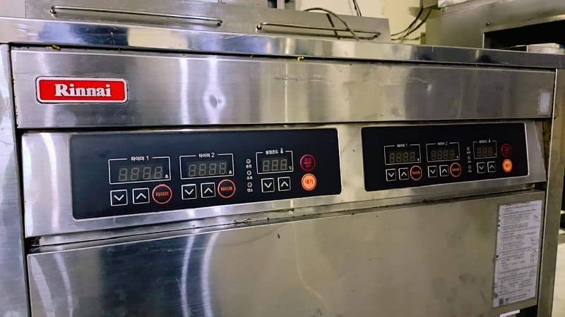 imported deep fryer rennai double tank 4 basket new model Korea import 2