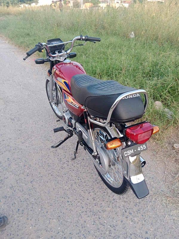 Honda CD 70 2024 Islamabad number 0