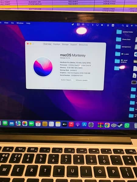 Macbook Pro 2015 Disk 500GB 1