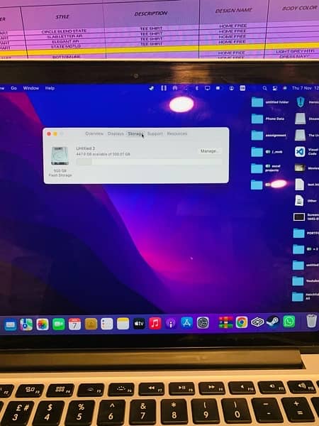 Macbook Pro 2015 Disk 500GB 7