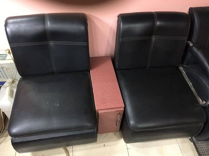 leather two seater sofa set 0