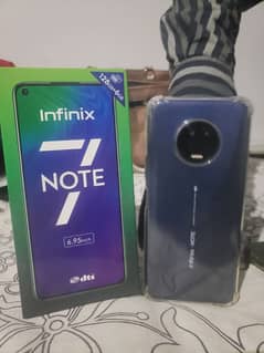 infinix note 7 6gb ram 128gb rom dull sim PTA approved with box