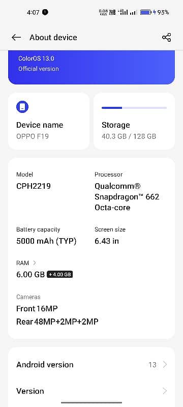 Oppo F19 New Condition full box 8